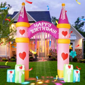 10FT Inflatable Princess Castle Birthday Arch