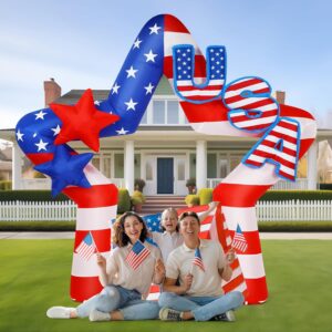 8ft 4th of July Inflatable Arch Outdoor Decorations Patriotic Independence Day