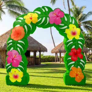 8.2 ft Tropical Hawaiian Inflatable Arch Summer Luau Party Decoration