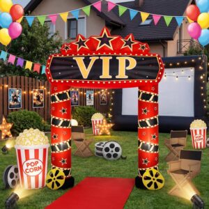 10 ft VIP Movie Night Inflatable Decorations with Build-in LEDs