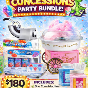 Concessions Party Bundle: Sno Cone Machine & Cotton Candy Machine