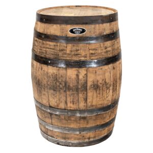 Natural Wood Indoor/Outdoor Authentic Jack Daniels Whiskey Barrel
