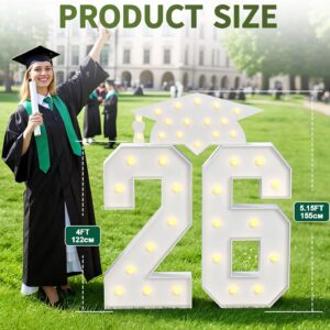 Graduation Decorations Class of 2026, 4FT Marquee Numbers Party- FOR RENT