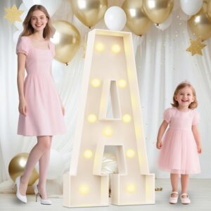 4 foot light up marquee letters with lights party grad birthday event -Any Letter
