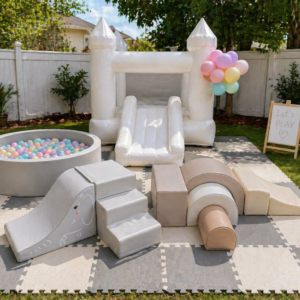 Soft play ball pit, bounce house, slide & Climbing