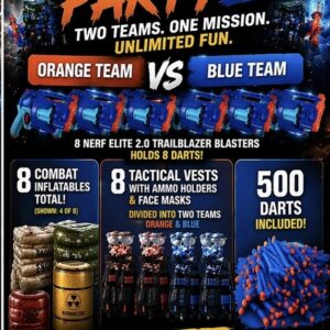 Nerf War Package (set of 8, with 2 teams)