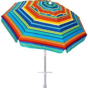 Beach Umbrellas for Sand Heavy Duty Wind Portable, 6.5ft