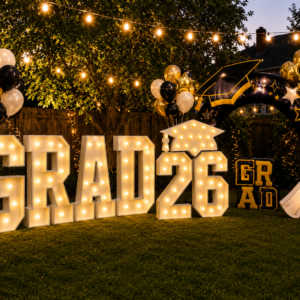 Graduation Party Marquee Letters, Numbers, Inflatable Archway